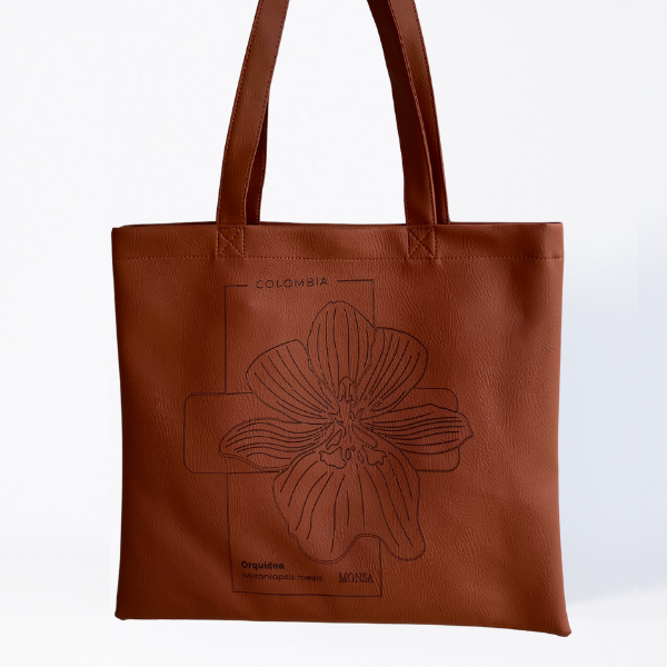 Tote Bag Heliconia Cobrizo