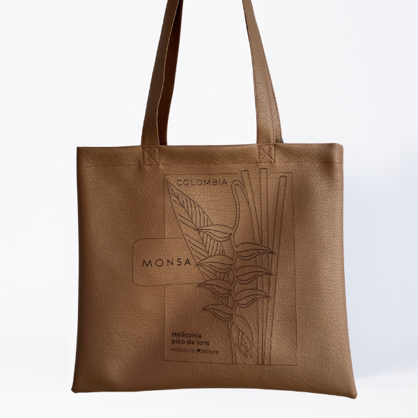 Tote Bag Heliconia Cobrizo