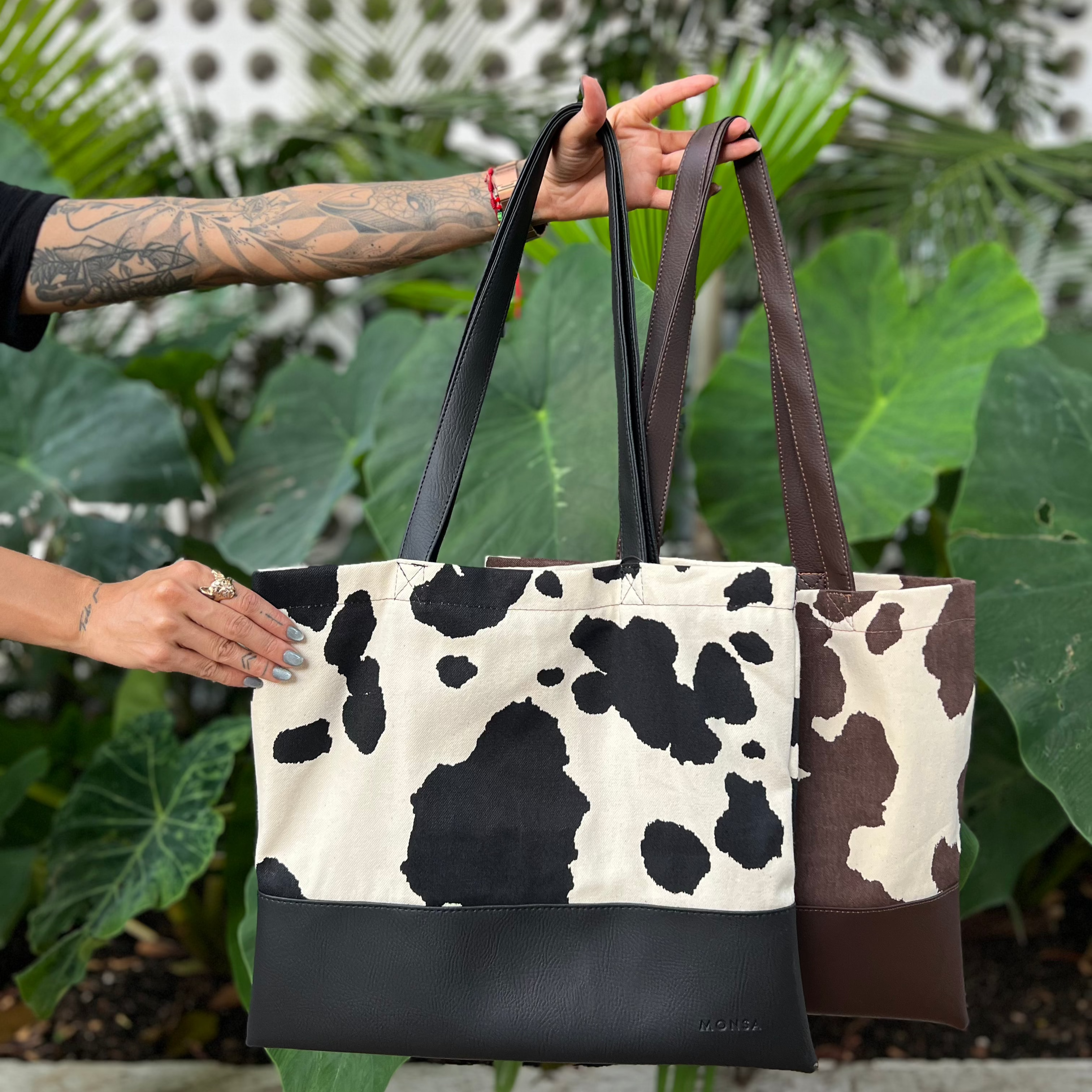 Tote Bag Cow Negro